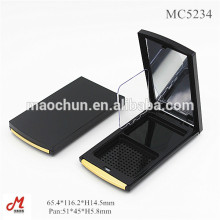 MC5234 Wholesale plastic empty makeup compact powder cosmetic packaging